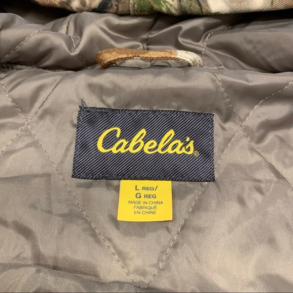 Cabelas Silent Weave Insulated Bowhunter Hooded Jacket Mens L Woodland Zonz Camo - Picture 7 of 12